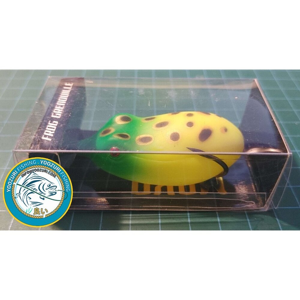 🎣Frog Fishing Lure Hook 2.5"  MAKO Grenouille w 6.5cm (yellow/Green)